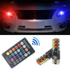 T10 w5w RGB LED Remote Controller Car Bulb