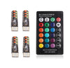 T10 w5w RGB LED Remote Controller Car Bulb