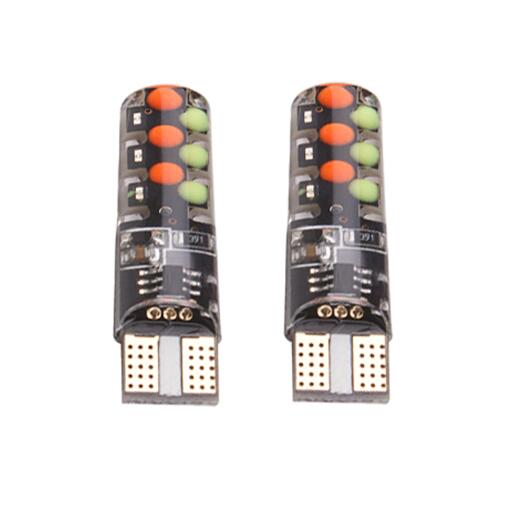 T10 w5w RGB LED Remote Controller Car Bulb