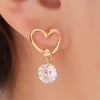 Crystal Flower Drop Earrings for Women