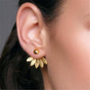 Crystal Flower Drop Earrings for Women