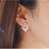 Crystal Flower Drop Earrings for Women