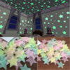 50pcs 3D Stars Wall Stickers For Glow In The Dark