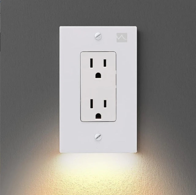 Outlet Wall Plate With LED Light