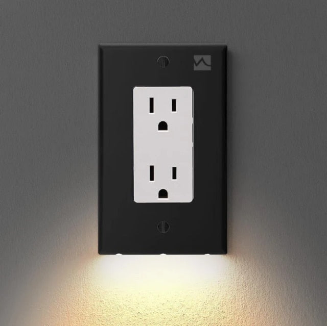 Outlet Wall Plate With LED Light