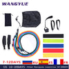 17Pcs/Set Latex Resistance Bands