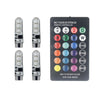 T10 w5w RGB LED Remote Controller Car Bulb