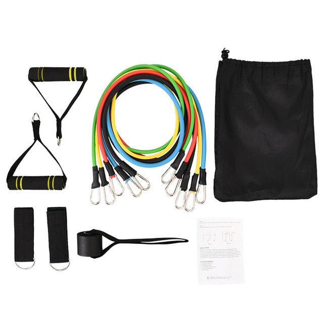 17Pcs/Set Latex Resistance Bands