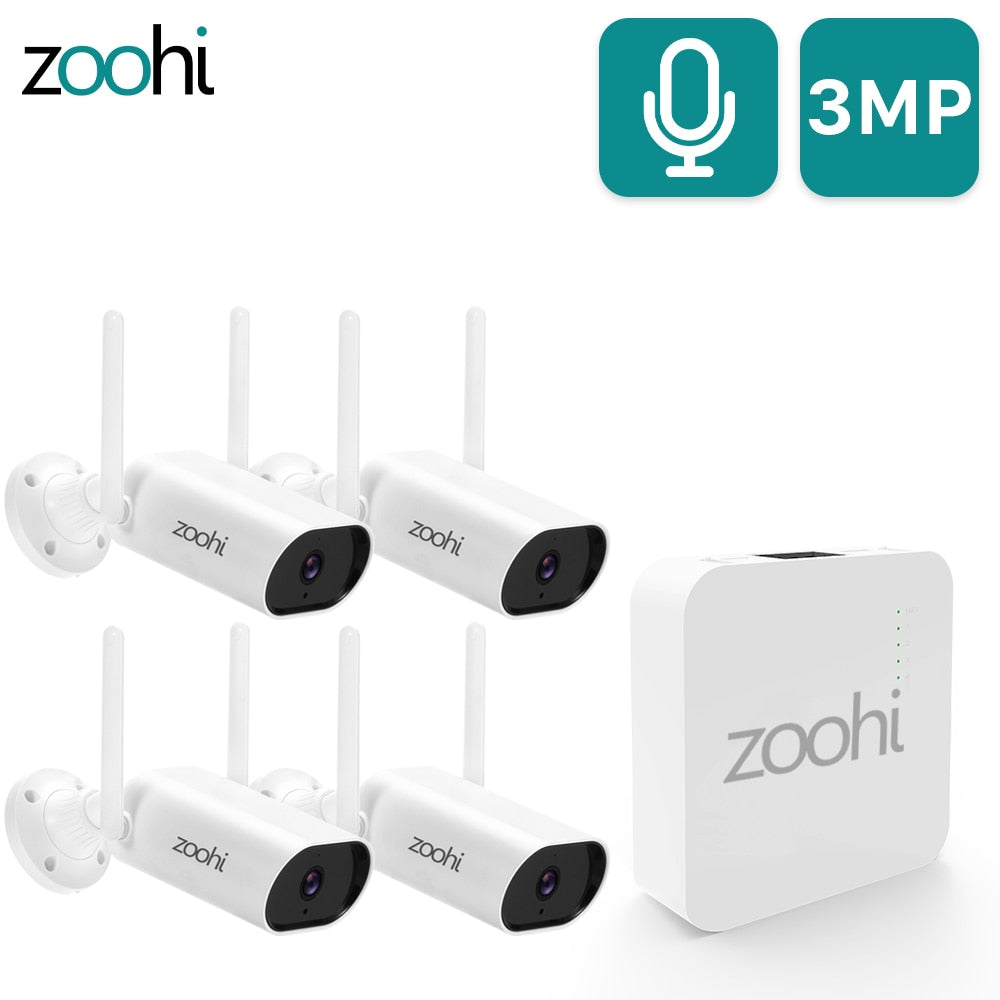 Zoohi Wireless Mini NVR 3MP Wifi Camera