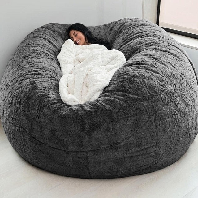 Living Room Furniture Fur Giant Bean Bag