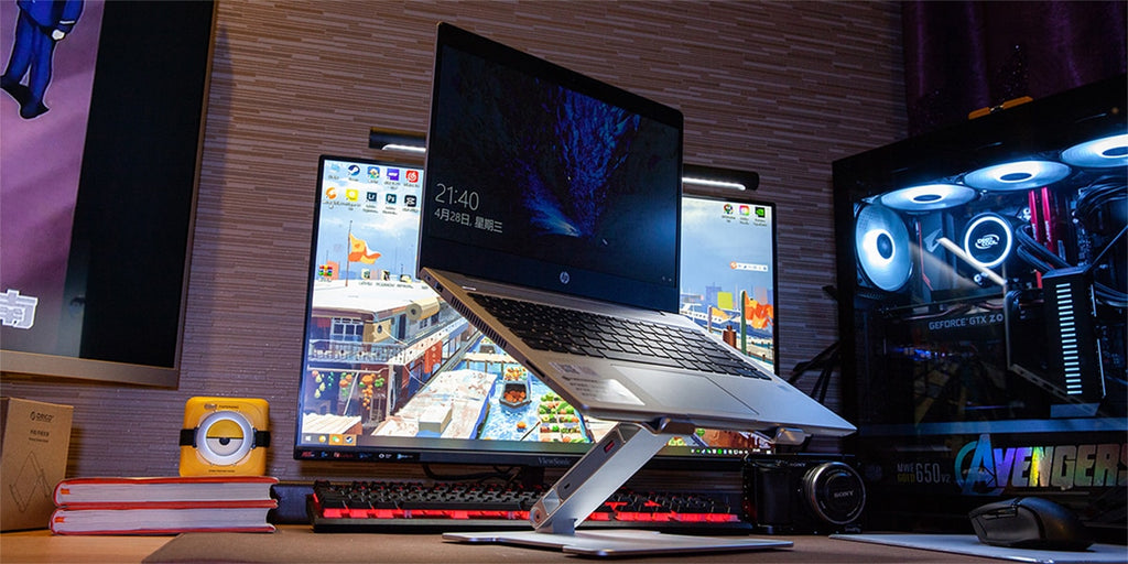 4 Port USB3.0 Foldable Laptop Stand