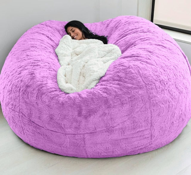 Living Room Furniture Fur Giant Bean Bag