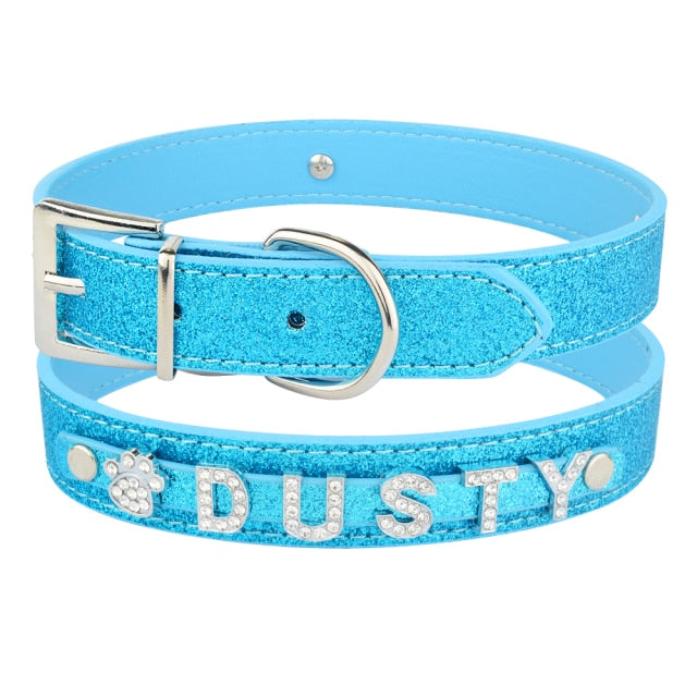 Personalized Dog Leather Collar