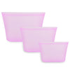 3pcs/set Reusable Ziplock Bag Containers