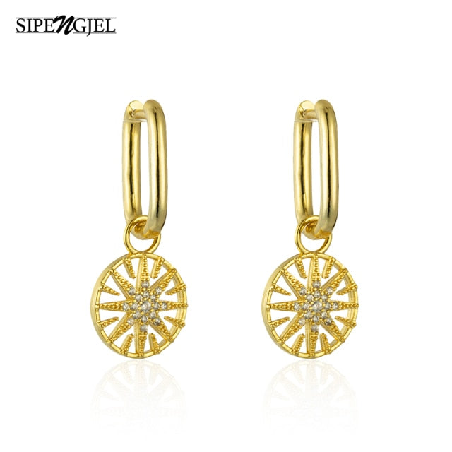 Gold Color Earrings Pendant