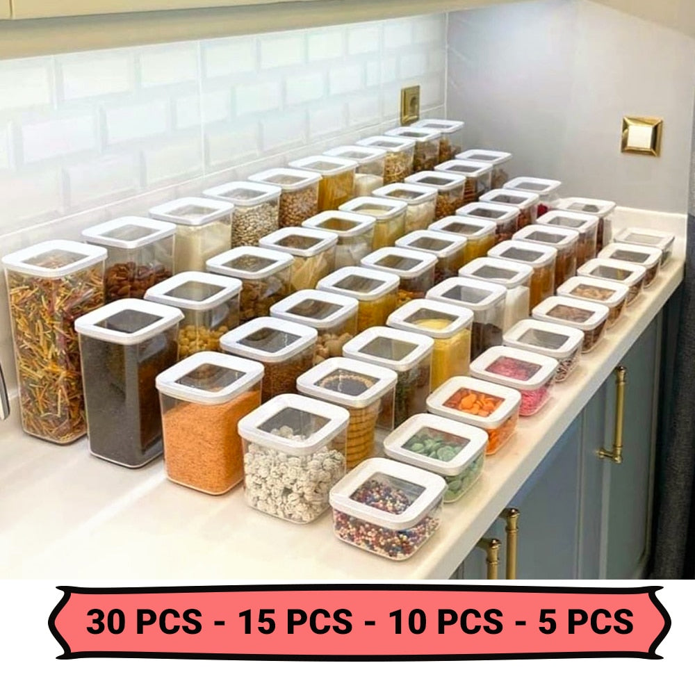 30 Pcs Square Storage Box for Kitchen