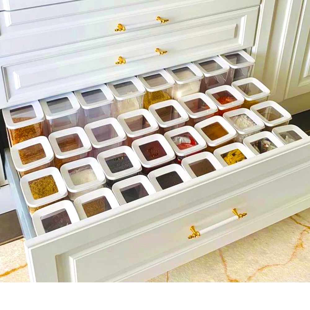 30 Pcs Square Storage Box for Kitchen