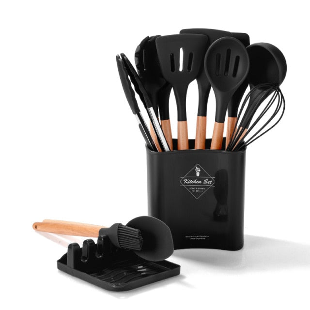 Silicone High Temperature Resistant Kitchen Utensil Set