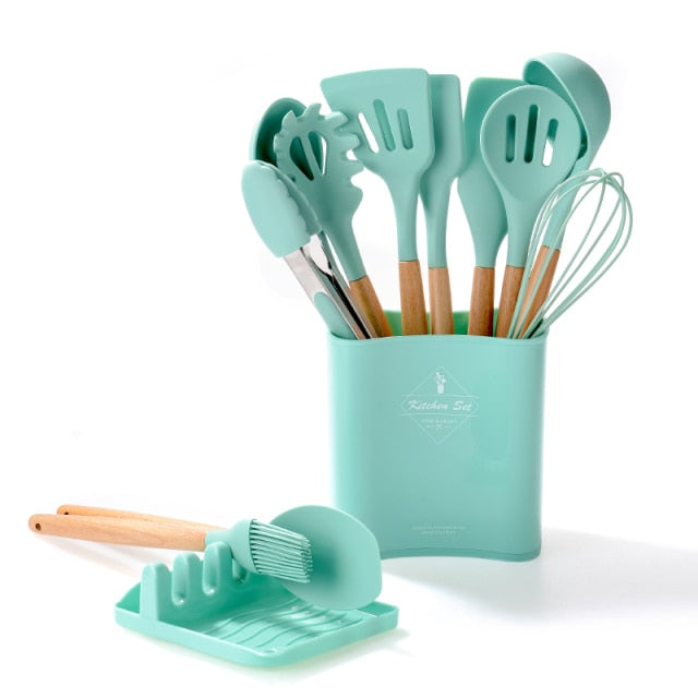 Silicone High Temperature Resistant Kitchen Utensil Set