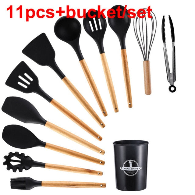 Silicone High Temperature Resistant Kitchen Utensil Set