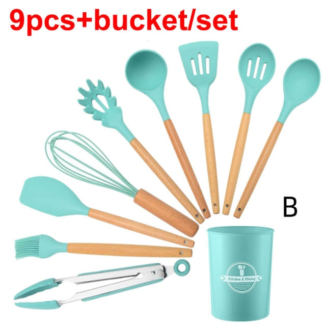 Silicone High Temperature Resistant Kitchen Utensil Set