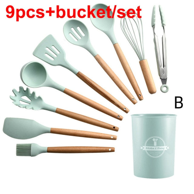 Silicone High Temperature Resistant Kitchen Utensil Set