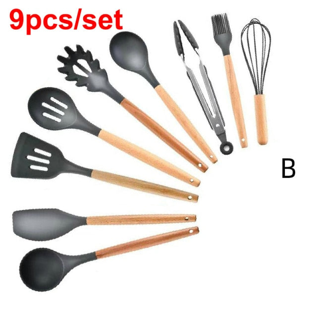 Silicone High Temperature Resistant Kitchen Utensil Set