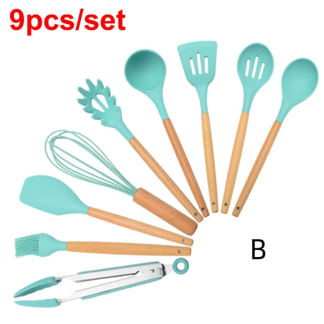 Silicone High Temperature Resistant Kitchen Utensil Set