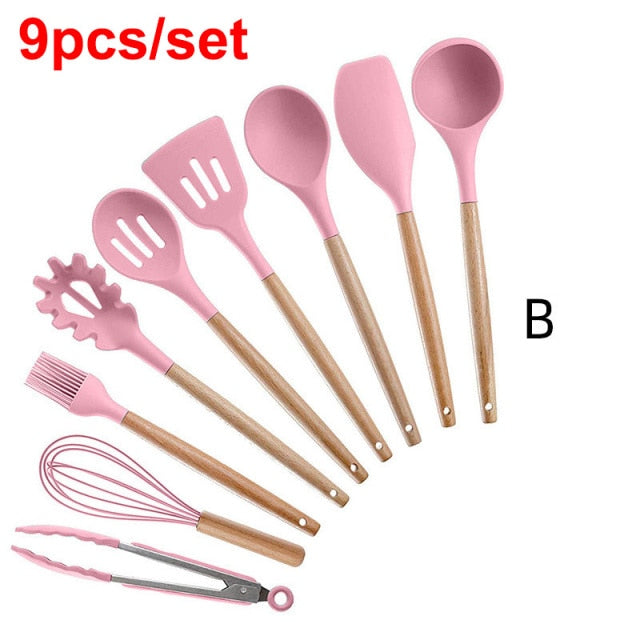 Silicone High Temperature Resistant Kitchen Utensil Set