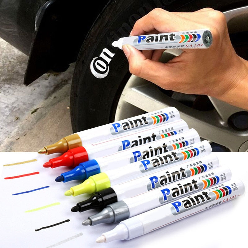 Oily Painting Pen For Auto Rubber Car Wheel