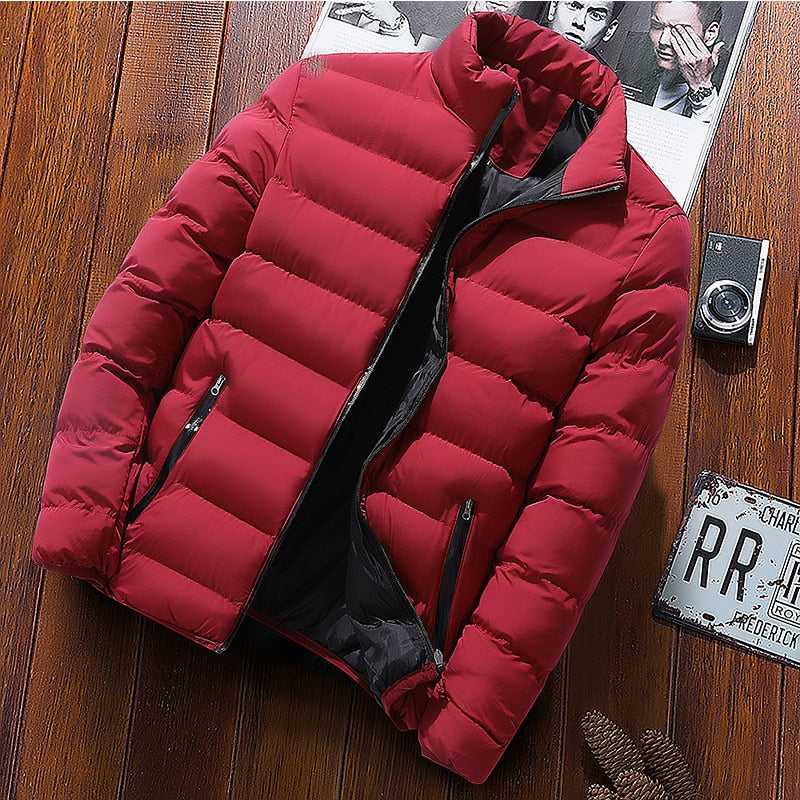 Men Winter Thick Velvet Windproof Down Coat