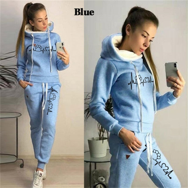 Autumn New Tracksuits For Women Winter Femme Sport Suits