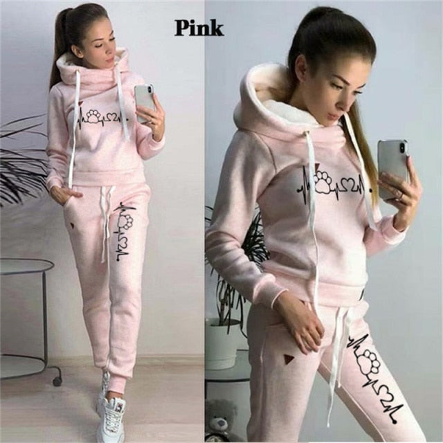 Autumn New Tracksuits For Women Winter Femme Sport Suits