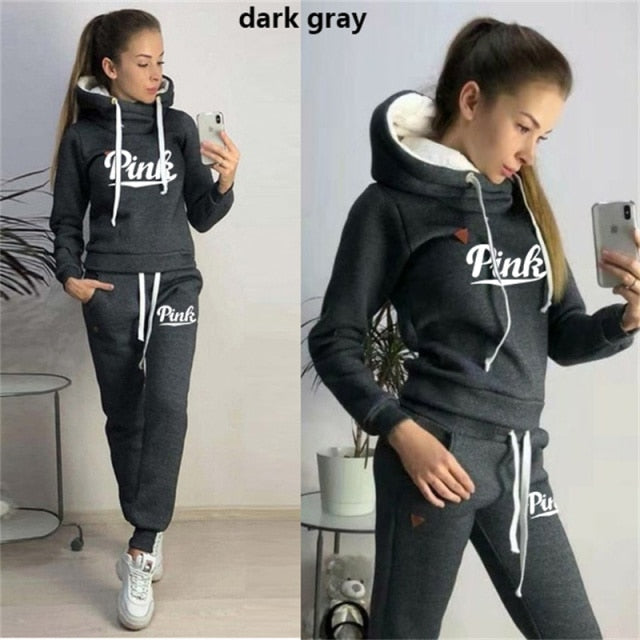 Autumn New Tracksuits For Women Winter Femme Sport Suits