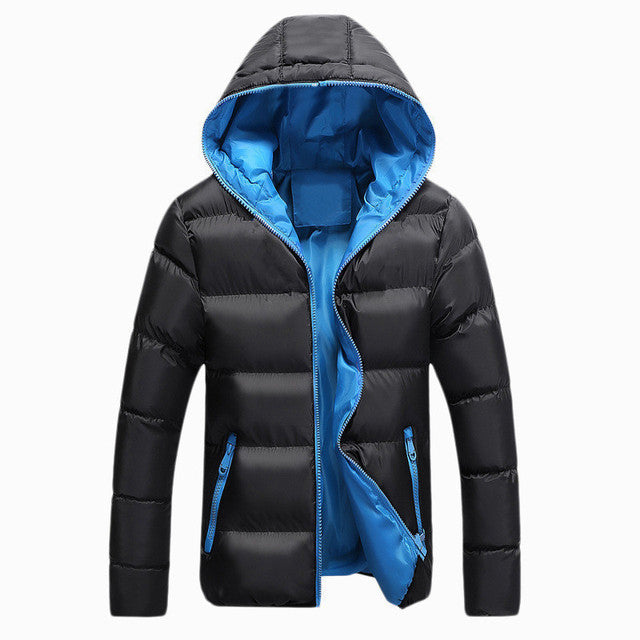 2022 Men Winter Thick Velvet Windproof  Waterproof Jacket (Large )