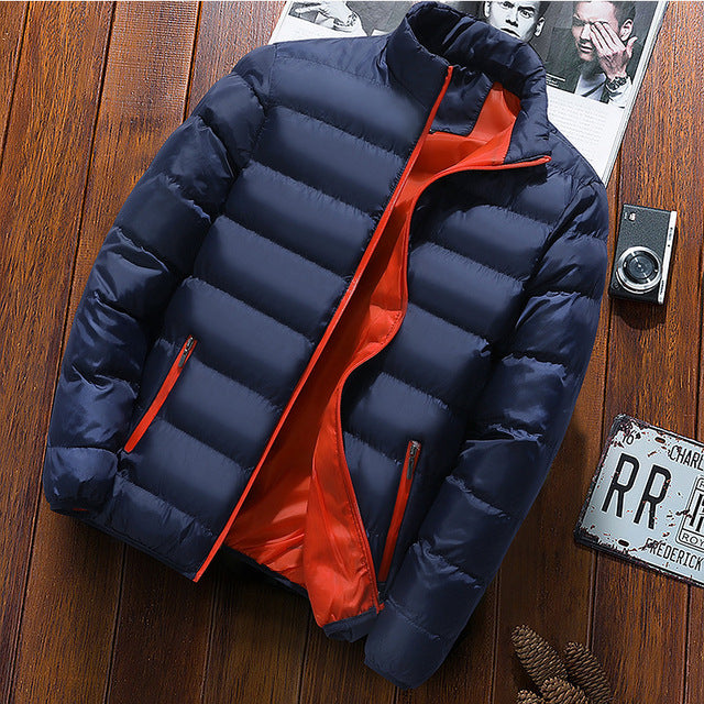 2022 Men Winter Thick Velvet Windproof  Waterproof Jacket (Large )